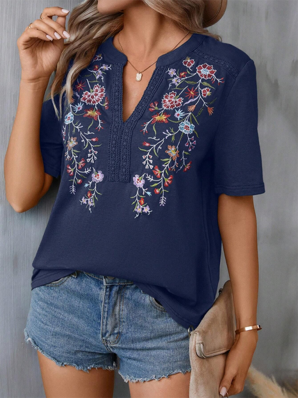 TEEK - Embroidery Stitching Lace Top TOPS TEEK K Champlain S