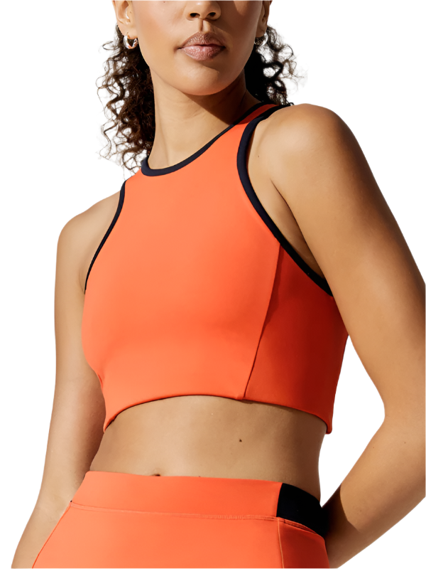 TEEK - Sports Moisture-Absorbing Padded Breathable Top TOPS TEEK K Orange S 