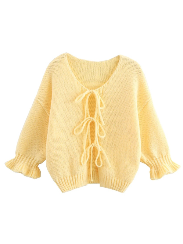 TEEK - Yellow Knit Sweater Vest SWEATER TEEK K   