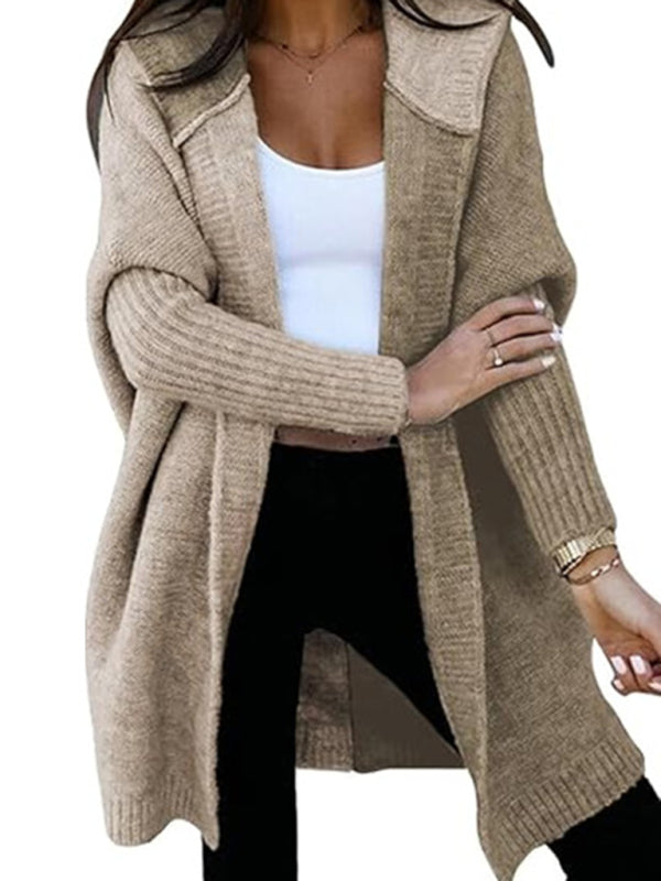 TEEK - Open Hooded Loose Knitted Sweater Cardigan SWEATER TEEK K Pattern9 S
