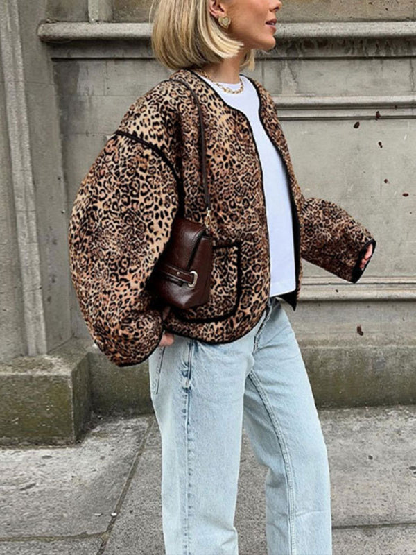 TEEK - Leopard Printed Short Jacket JACKET TEEK K