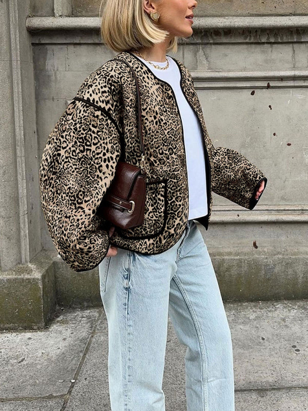 TEEK - Leopard Printed Short Jacket JACKET TEEK K