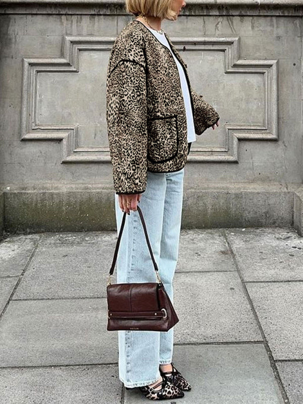 TEEK - Leopard Printed Short Jacket JACKET TEEK K