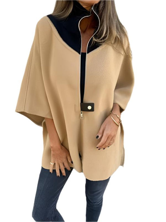 TEEK - Half Zip Loose Stand Collar Jacket JACKET TEEK K Khaki S