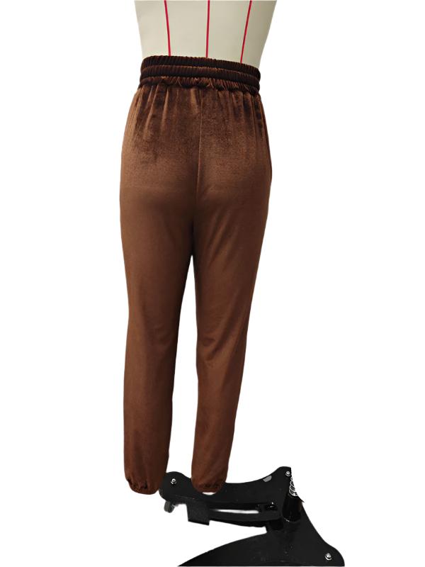 New autumn and winter versatile elastic waist casual pants  kakaclo   