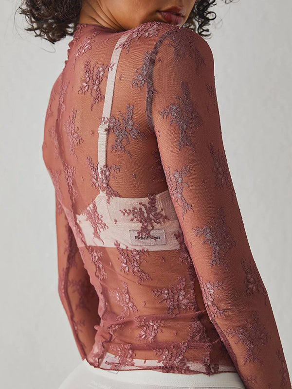 TEEK - Breathable Lace Mesh Multicolor Top TOPS TEEK K