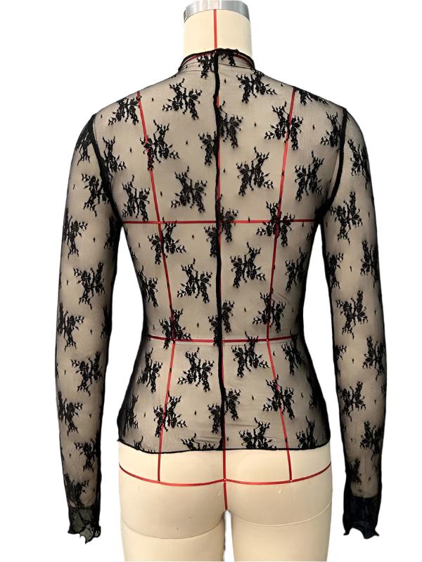 TEEK - Breathable Lace Mesh Multicolor Top TOPS TEEK K