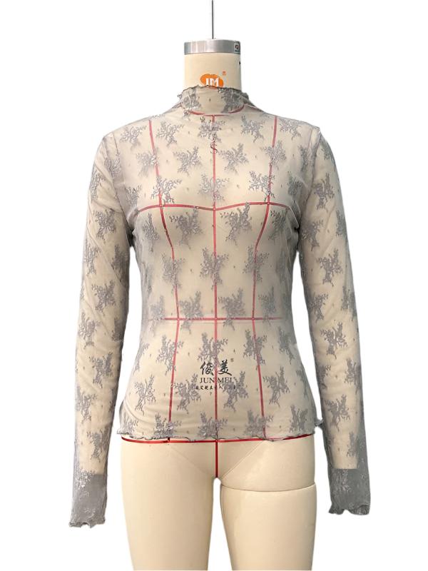 TEEK - Breathable Lace Mesh Multicolor Top TOPS TEEK K