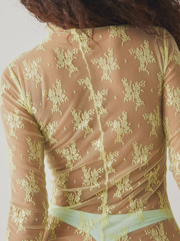 TEEK - Breathable Lace Mesh Multicolor Top TOPS TEEK K