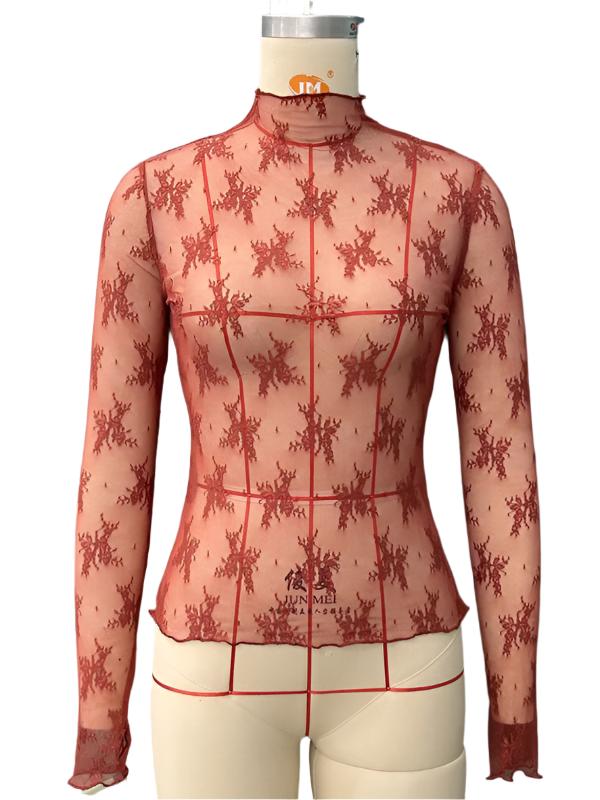 TEEK - Breathable Lace Mesh Multicolor Top TOPS TEEK K