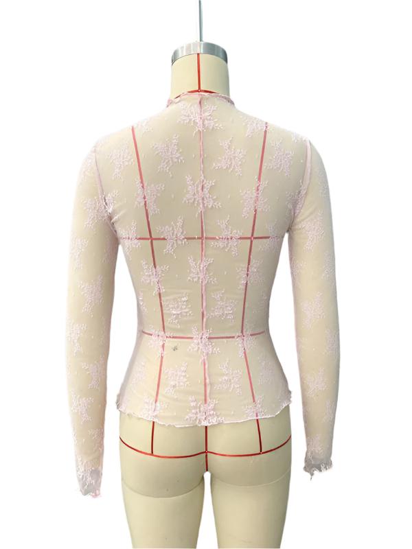 TEEK - Breathable Lace Mesh Multicolor Top TOPS TEEK K