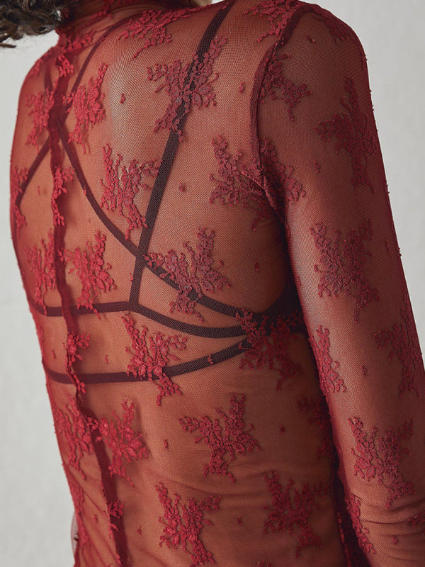 TEEK - Breathable Lace Mesh Multicolor Top TOPS TEEK K