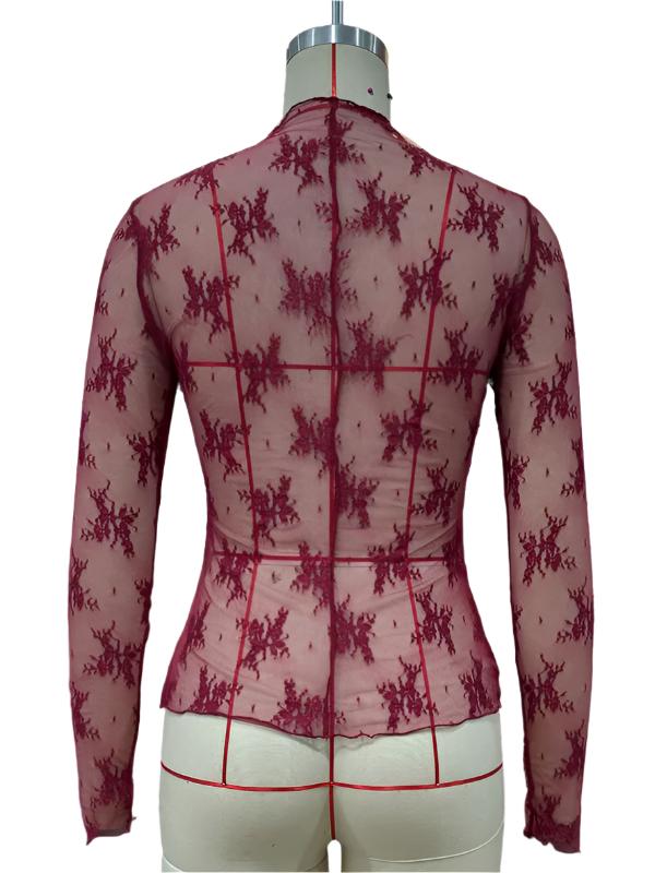 TEEK - Breathable Lace Mesh Multicolor Top TOPS TEEK K