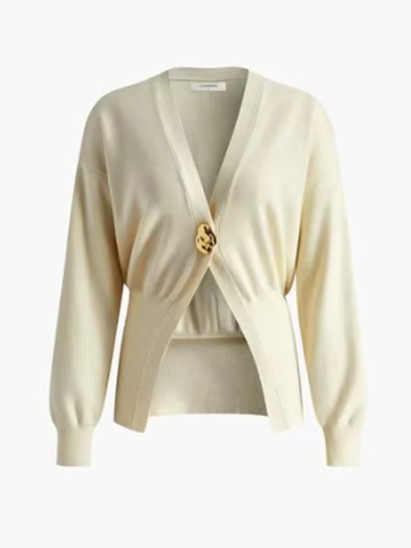 TEEK - V-Neck Button-Down Cardigan SWEATER TEEK K