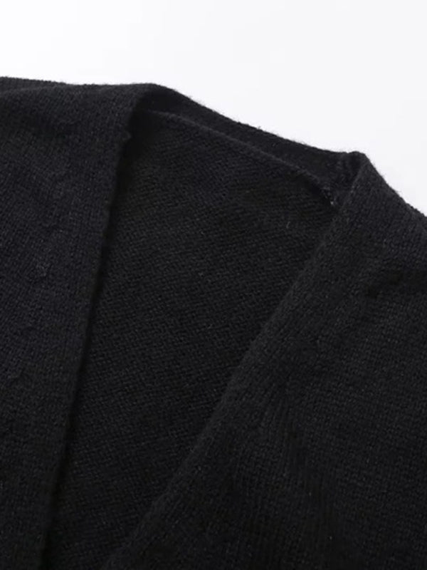 TEEK - V-Neck Button-Down Cardigan SWEATER TEEK K