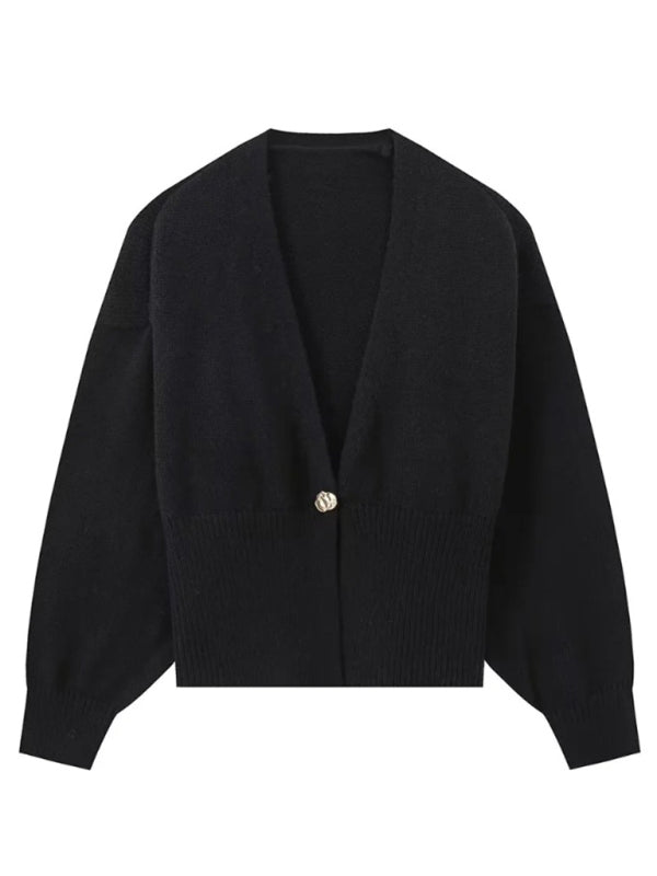 TEEK - V-Neck Button-Down Cardigan SWEATER TEEK K