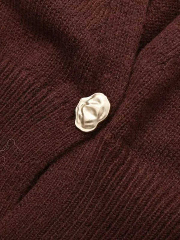 TEEK - V-Neck Button-Down Cardigan SWEATER TEEK K