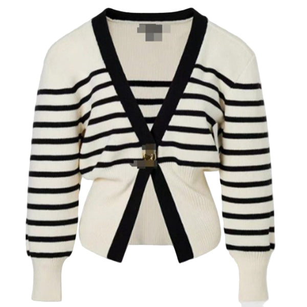 TEEK - V-Neck Button-Down Cardigan SWEATER TEEK K Pattern S