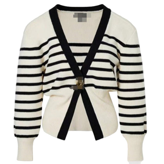 TEEK - V-Neck Button-Down Cardigan SWEATER TEEK K Pattern S