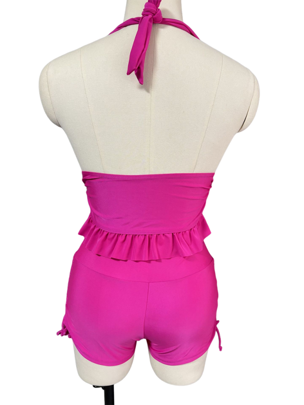 TEEK - Halter Ruched Shorts Bikini SWIMWEAR TEEK K