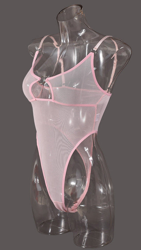 TEEK - Mesh Chest Iron Ring Jumpsuit Lingerie LINGERIE TEEK K