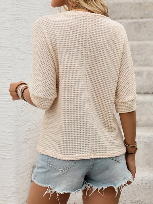 TEEK - Khaki Flower Embroidered Top TOPS TEEK K