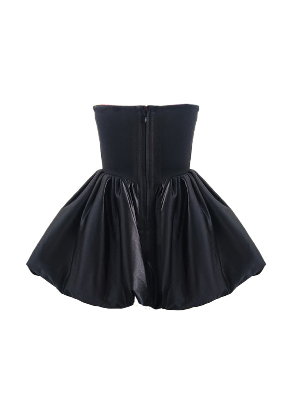 TEEK - Fishbone Tutu Fluffy Sleeveless Dress DRESS TEEK K