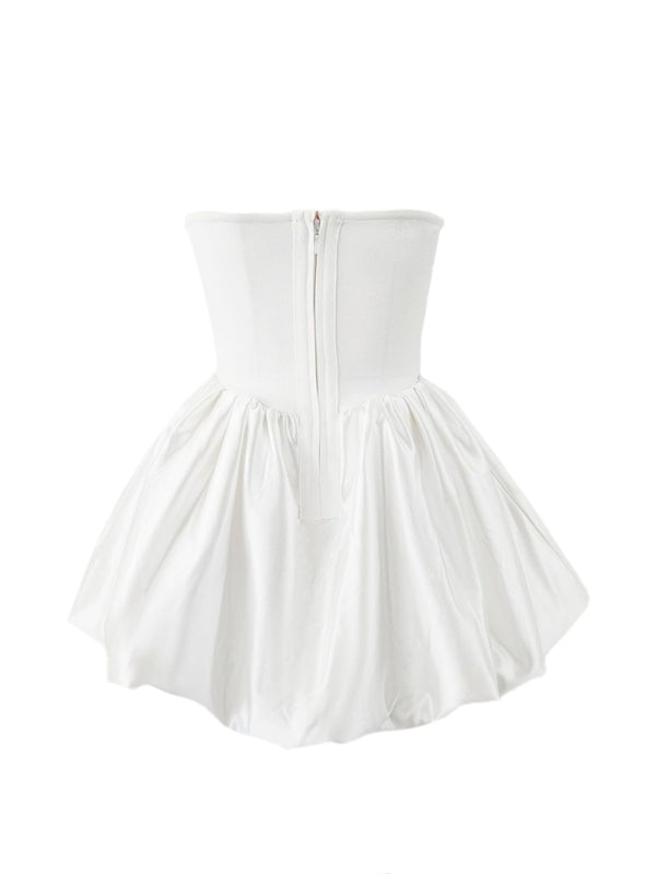 TEEK - Fishbone Tutu Fluffy Sleeveless Dress DRESS TEEK K