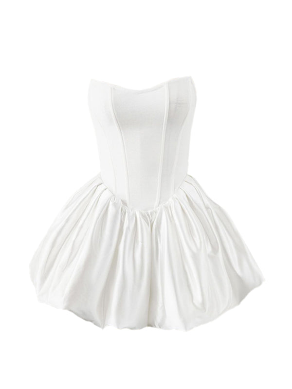 TEEK - Fishbone Tutu Fluffy Sleeveless Dress DRESS TEEK K