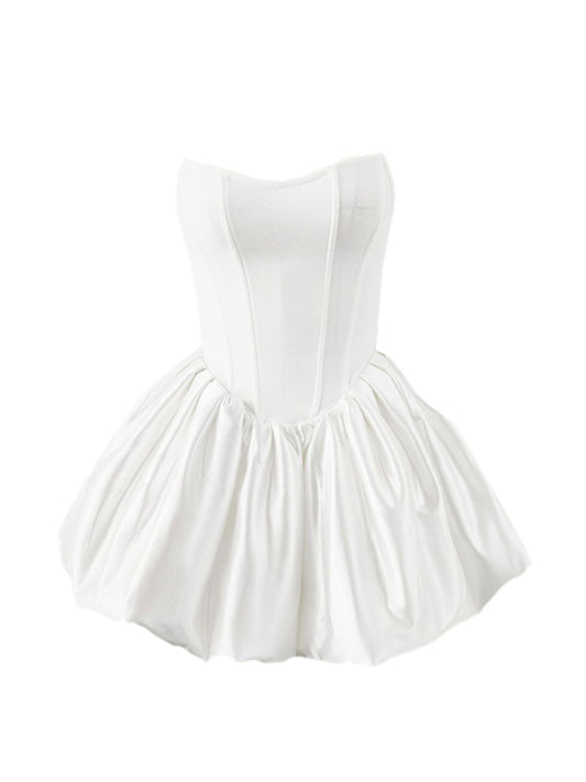TEEK - Fishbone Tutu Fluffy Sleeveless Dress DRESS TEEK K