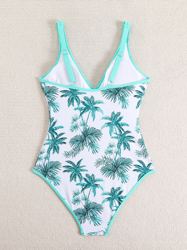 TEEK - Floral Print Sports One-Piece Swimsuit SWIMWEAR TEEK K