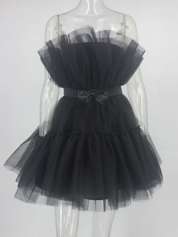 TEEK - Tulle Bow Tulle Dress DRESS TEEK K