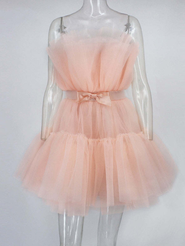 TEEK - Tulle Bow Tulle Dress DRESS TEEK K