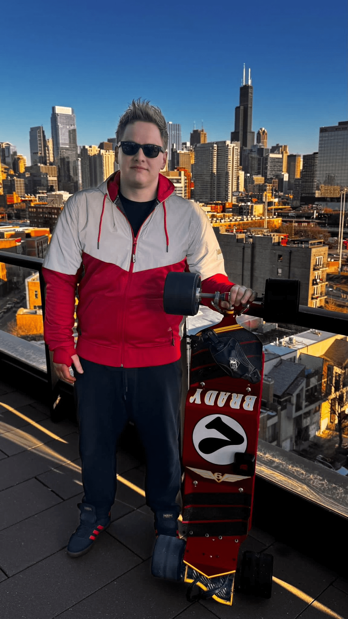 TEEK - Mens Ultra Reflective Padded Hoodie Red Eclipse JACKET TEEK BR