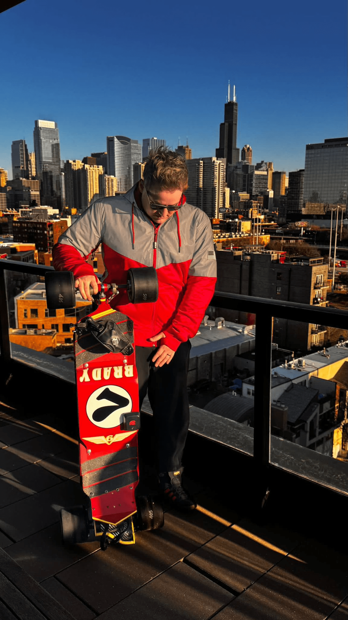 TEEK - Mens Ultra Reflective Padded Hoodie Red Eclipse JACKET TEEK BR