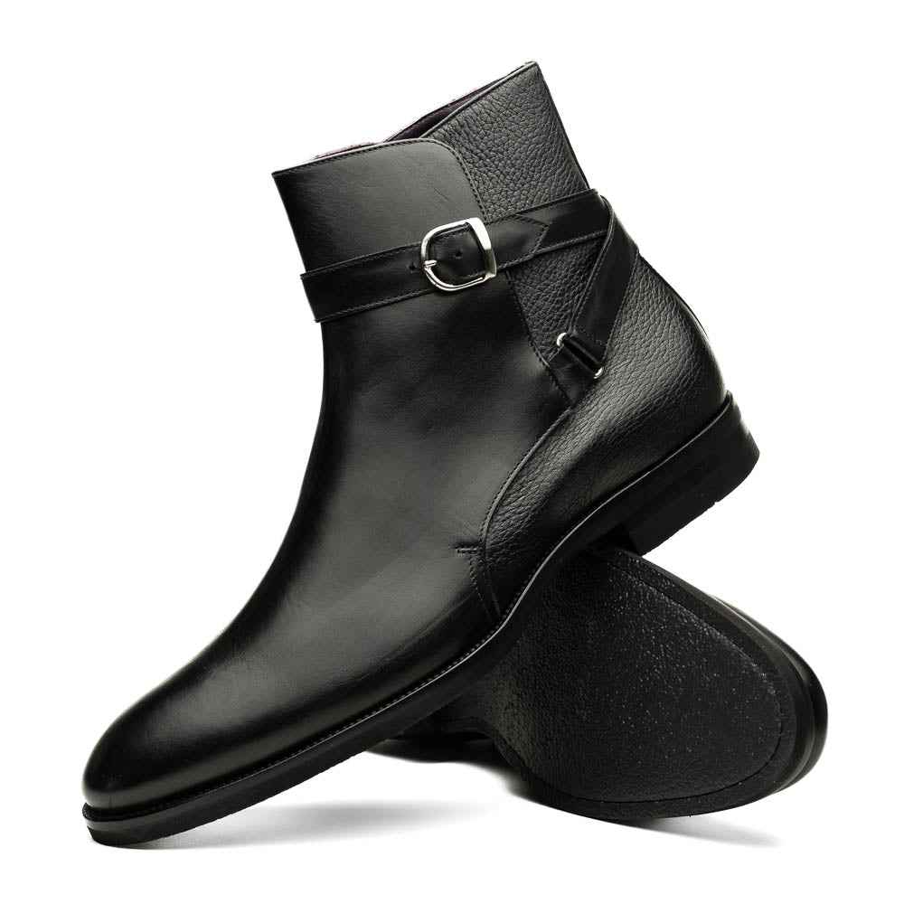 TEEK - 45-600-BLK Jodphur Italian Calfskin Mens Boot, Black SHOES TEEK ZI Black 8.5 M