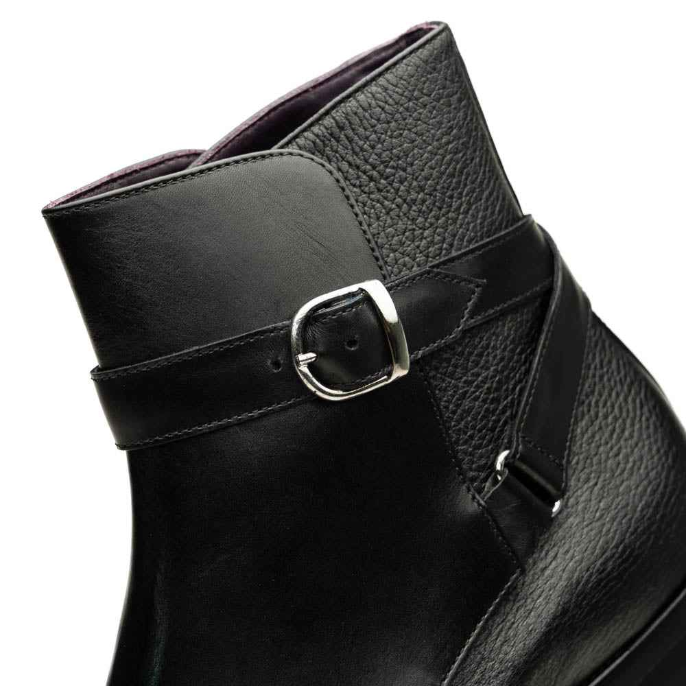 TEEK - 45-600-BLK Jodphur Italian Calfskin Mens Boot, Black SHOES TEEK ZI