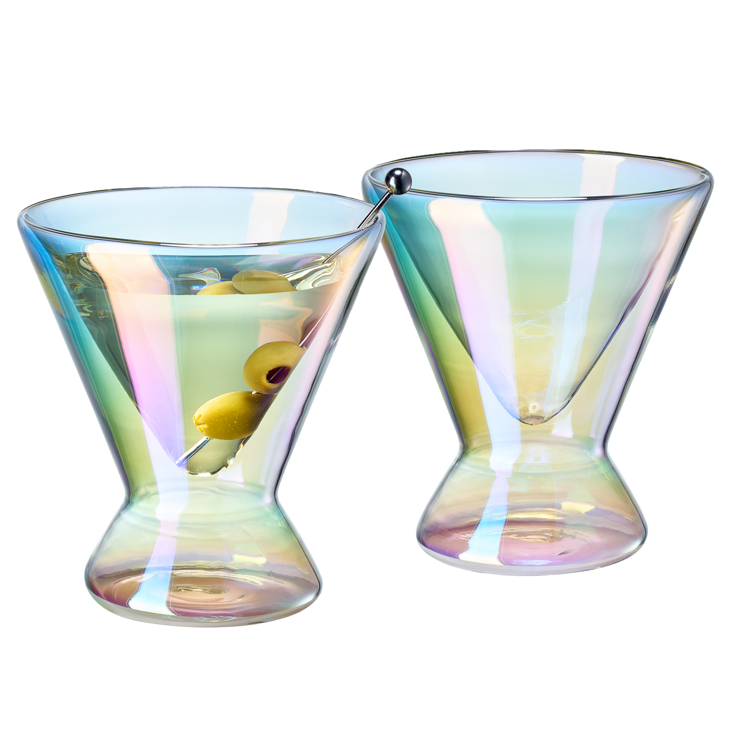 TEEK - Pearl Double-Wall Martini Cocktail Glassware Set HOME DECOR TEEK KS