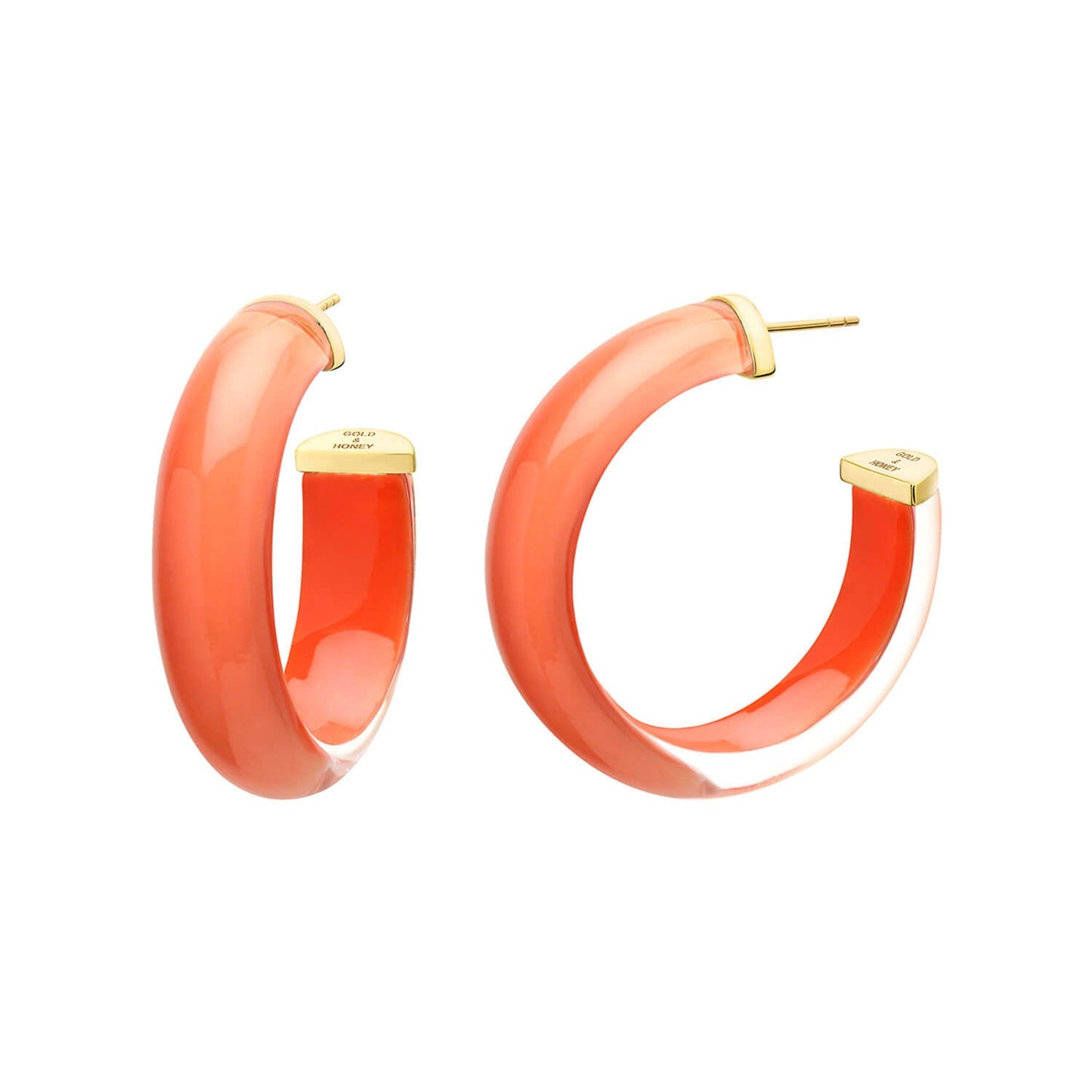 TEEK - Small Illusion Lucite Hoop Earrings