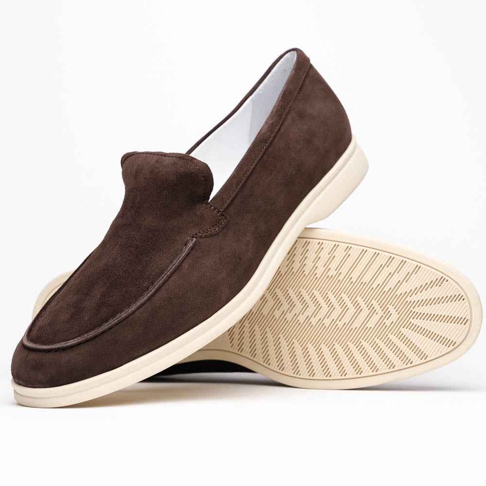 TEEK - 16-621-MOC LIVORNO Sueded Italian Goatskin Loafer Mocha SHOES TEEK ZI Mocha 8.5 M
