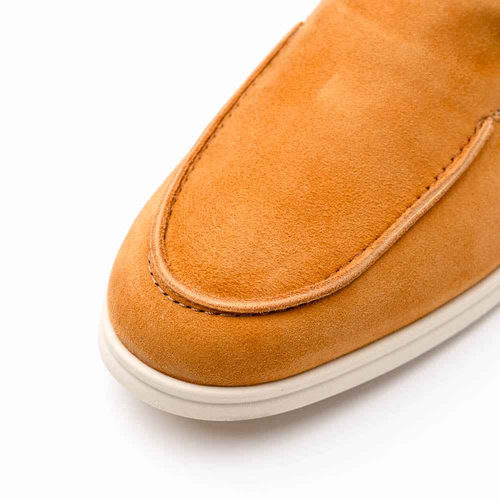 TEEK - 16-621-CGN LIVORNO Sueded Italian Goatskin Loafer Cognac SHOES TEEK ZI