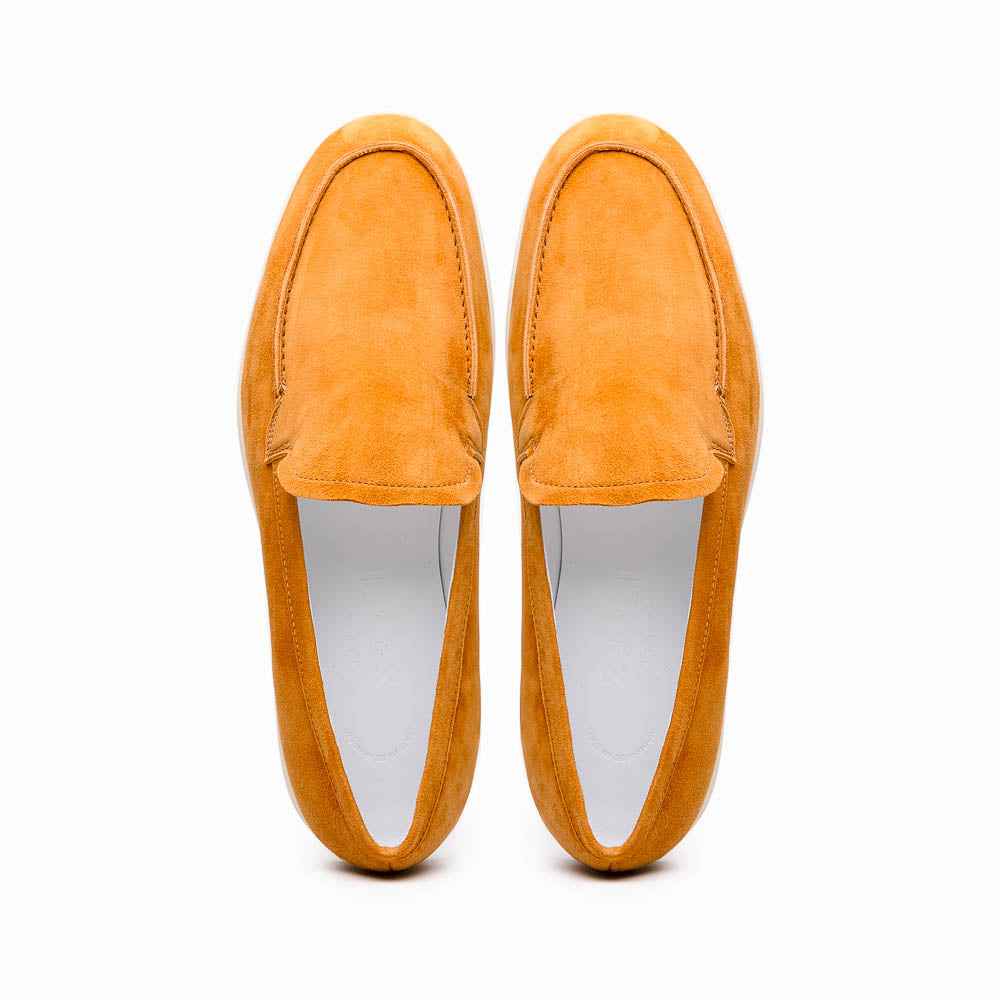 TEEK - 16-621-CGN LIVORNO Sueded Italian Goatskin Loafer Cognac SHOES TEEK ZI