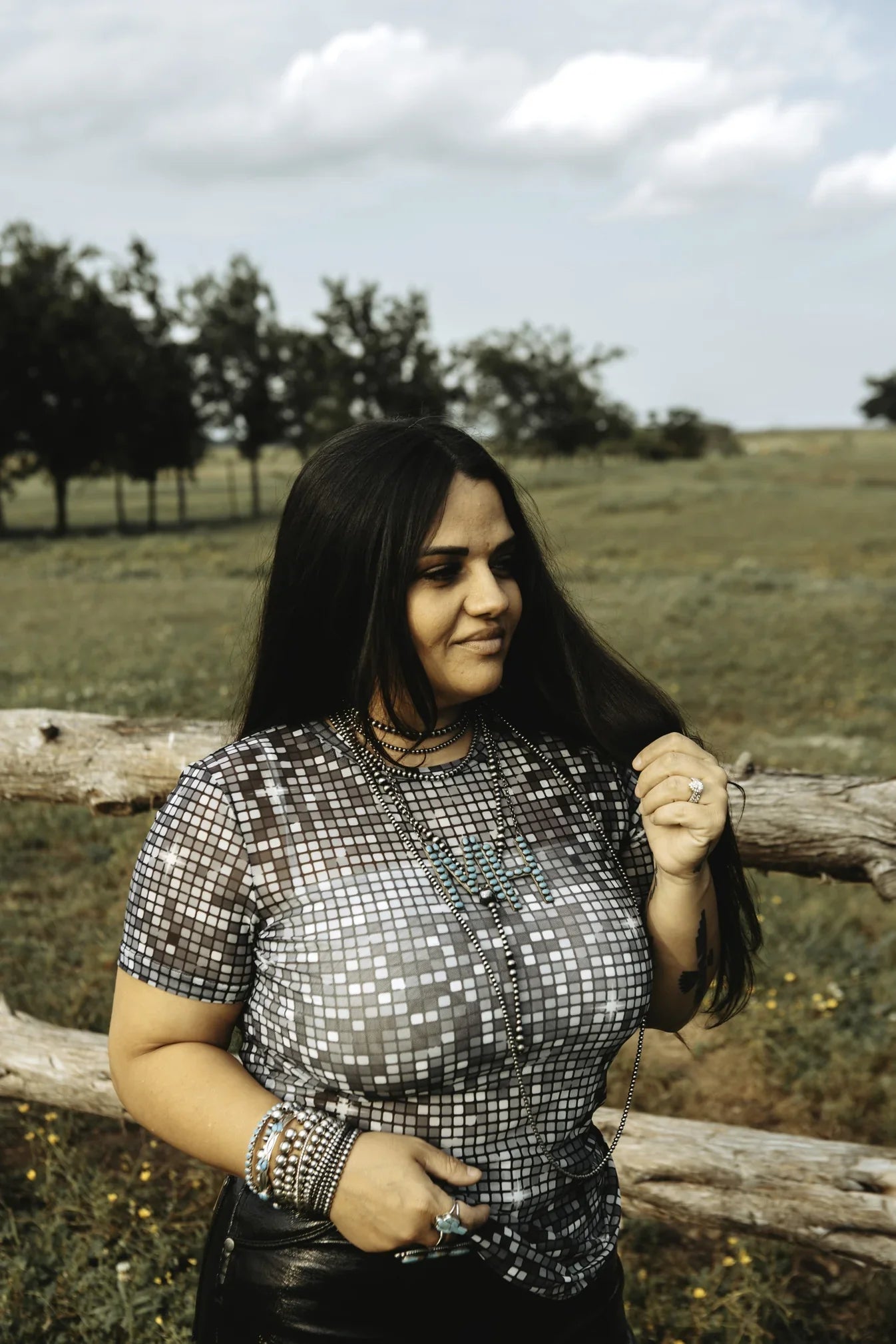 TEEK - Dolly Disco Mesh Tee TOPS TEEK RRRB