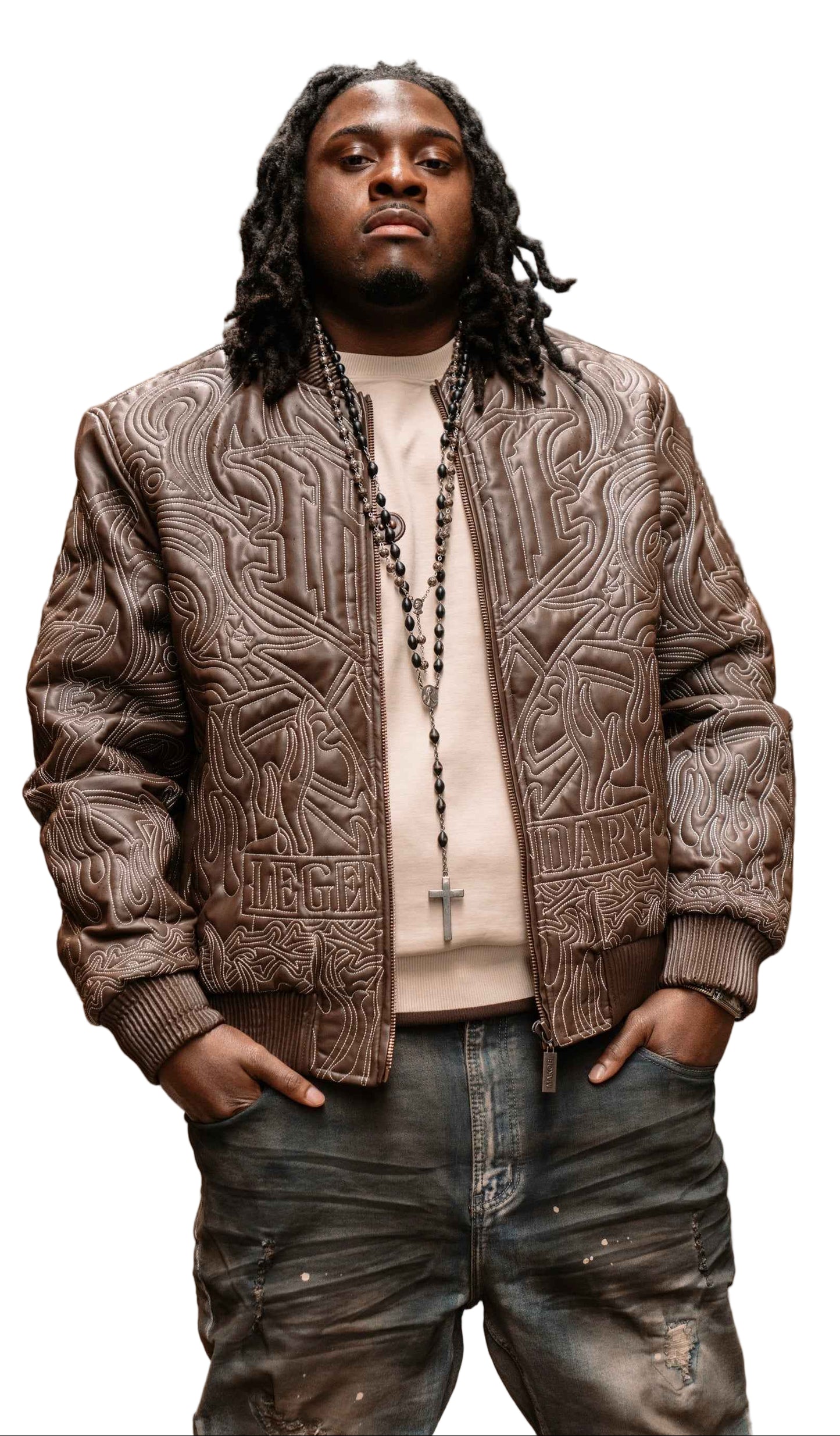 TEEK - Jacket| M4108 Bianco Bomber Jacket - Brown JACKET TEEK MJ