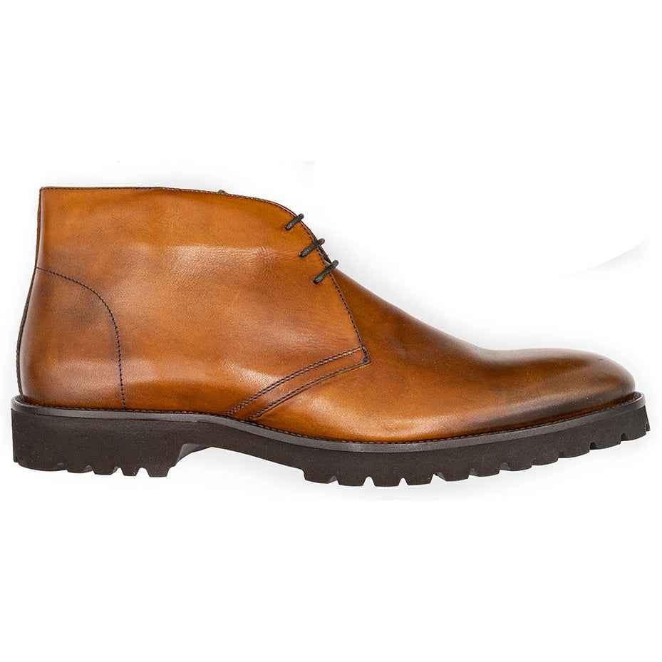 TEEK - 45-560-SCH MARCO Burnished Baby Calfskin Chukka Boot, Scotch SHOES TEEK ZI Scotch 8.5 M