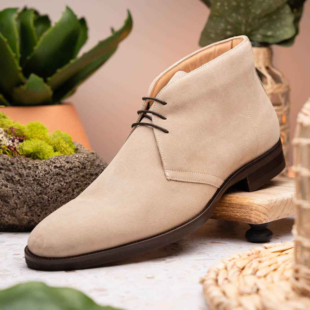 TEEK - 46-592-SND MARCO Suede Calfskin Chukka Boot Sand SHOES TEEK ZI