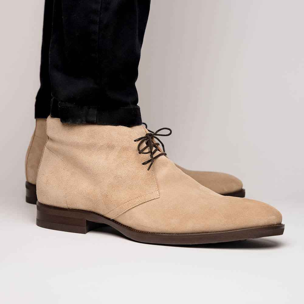 TEEK - 46-592-SND MARCO Suede Calfskin Chukka Boot Sand SHOES TEEK ZI