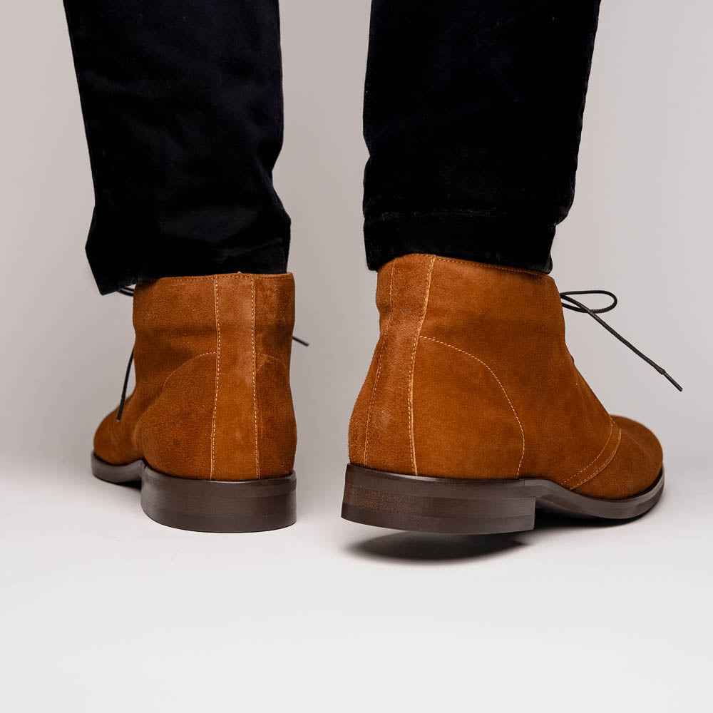 TEEK - 6-592-TOB MARCO Suede Calfskin Chukka Boot, Tobacco SHOES TEEK ZI