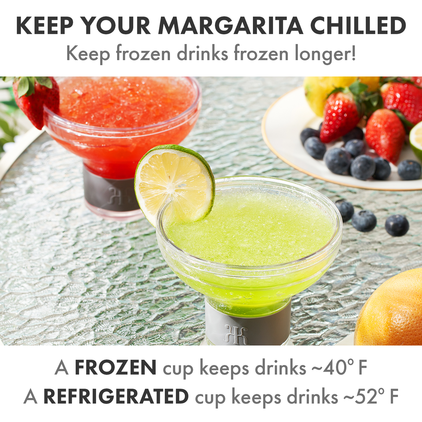 TEEK - Barcelona Frozen Margarita & Cocktail Chiller Glasses Set HOME DECOR TEEK KS