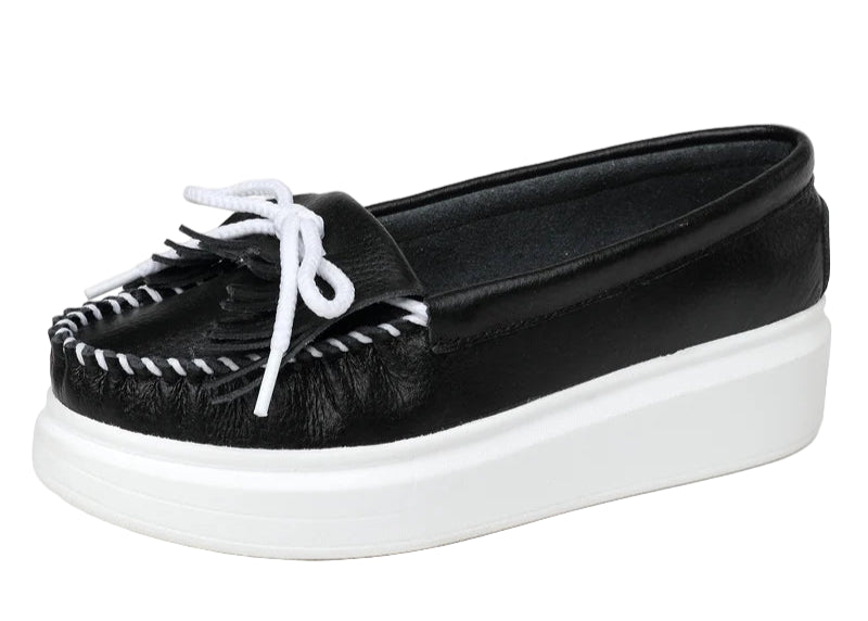 TEEK - Moeerue Platform Mocassins - Black SHOES TEEK MS 4